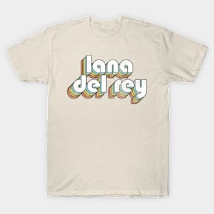 Lana Del Rey - Retro Rainbow Letters T-Shirt